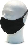 🌑 cotton reusable washable black mask logo