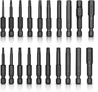 🔧 versatile 20pc hex head allen wrench drill bit set - ptslkhn, metric & sae, magnetic screwdriver bits - ideal for ikea furniture & more logo