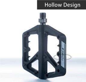 img 2 attached to 🚲 High-Performance Lohca Mountain Bike Pedals: Nylon Non-Slip, Sealed Bearing 9/16", Lightweight Wide Platform for BMX Cycling and Road Biking