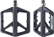 🚲 high-performance lohca mountain bike pedals: nylon non-slip, sealed bearing 9/16", lightweight wide platform for bmx cycling and road biking logo