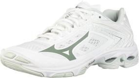 img 4 attached to Женские волейбольные кроссовки Mizuno Lightning в черном и серебряном цвете.