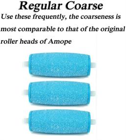 img 2 attached to 🔧 Replacement Roller Refill Heads - 7 Pack with 4 Extra Coarse & 3 Regular Coarse, Compatible with Amope Pedi Electronic Foot File