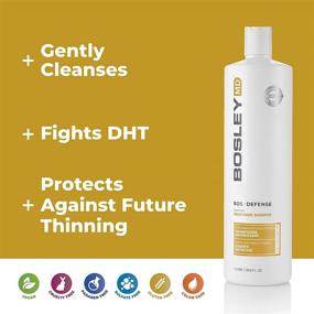 img 2 attached to 🌱 BosDefense Volumizing Shampoo and Conditioner: Hair Loss Prevention, Promote Hair Regrowth, Thickening Formula for Color Treated Hair | Starter Set & Multiple Sizes
