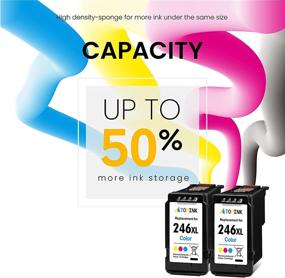 img 1 attached to 🖨️ ATOPINK Remanufactured Ink Cartridge Replacement for Canon CL-246XL (2 Color) - Works with Pixma MX492 TR4520 MX490 MG3022 MG2922 MG3322 MG2520 MG2525 TS202 TS3122 Printer