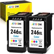 🖨️ atopink remanufactured ink cartridge replacement for canon cl-246xl (2 color) - works with pixma mx492 tr4520 mx490 mg3022 mg2922 mg3322 mg2520 mg2525 ts202 ts3122 printer logo