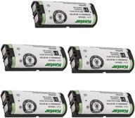 🔋 5-pack hhr-p105 type 31 battery replacement for panasonic hhr-p105a kx-2420 kx-2421 kx-2422 kx-tg5779 kx-6702 kx-fg2451 kx-tg2411 kx-tg2424 kx-tg2620 kx-tga241 kx-tga570 kx-tga670 by kastar logo