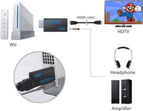 img 2 attached to 🎮 Wii to HDMI Converter Adapter, 1080P/720P Full HD with 3.5mm Audio Jack & HDMI Output, 1M HDMI Cable - Compatible with Nintendo Wii, Wii U, HDTV, Monitor - COLFULINE