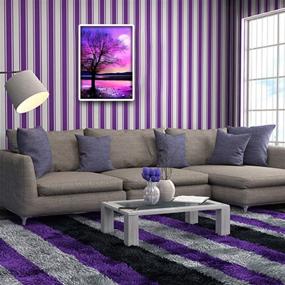 img 3 attached to 🌳 5D Diamond Painting Kit: Full Drill Set for Adults or Kids - Purple Tree Style