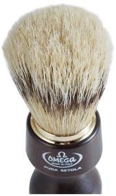 img 3 attached to Omega 11126 Natural Bristle Shaving Brush