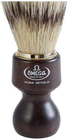 img 2 attached to Omega 11126 Natural Bristle Shaving Brush