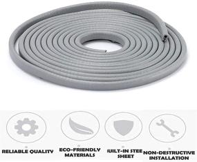 img 3 attached to 🚗 Car Door Edge Guards Strip - U Shape Flexible Door Protector Rubber - Anti-Collision Trim Seal Lining - Protect from Chips & Scratches - Fits Most Universal Vehicles (Grey, 32ft)