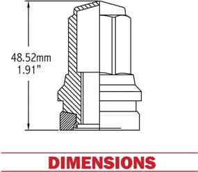 img 3 attached to Набор из 32 гаек 14x1.5 для Ford F-250 F-350 | HCPZ-1012-B HCPZ-1012-A крепеж (черные) – детали для колесных аксессуаров.