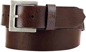 img 3 attached to 👔 Exquisite Black Leather Buckle: Men's Accessories with Breathtaking Character