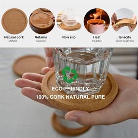 img 1 attached to 🧽 Highly Absorbent and Reusable Natural Coasters with Resistance