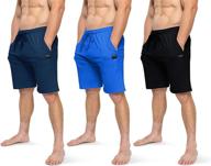 🩳 ultimate comfort: brooklyn jax lounge shorts with convenient pockets - men's bottoms logo