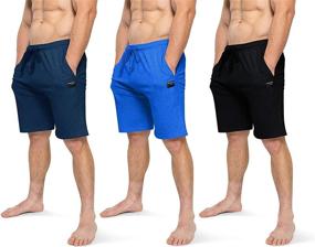 img 4 attached to 🩳 Ultimate Comfort: Brooklyn Jax Lounge Shorts with Convenient Pockets - Men's Bottoms
