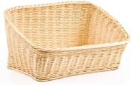 displays2go cascading woven baskets set logo