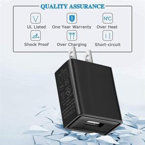 img 2 attached to 🔌 UL Listed USB Micro Wall Charger with 5FT Charging Cable Cord for Samsung Galaxy Note, Tab A, E, S2, 3, 4, 7.0" 8.0" 9.6" 9.7" 10.1", SM-T280/350/580/113/377/560/713/813/530 Tablet