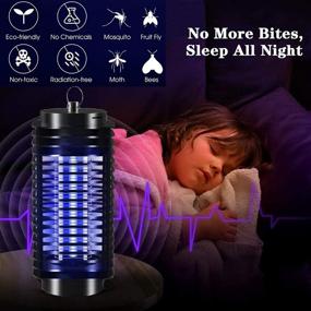 img 2 attached to 🪰 H.H Bug Zapper - Effective Electronic Mosquito Zappers for Indoor & Outdoor Use; Mosquito Trap, Fly Zapper, Gnat Killer for Home, Bedroom, Kitchen, Office, Backyard, Patio