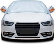 tofern half size waterproof car cover top - sedan xl: ultimate protection for winter and summer! logo