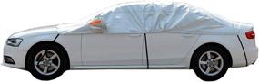 img 2 attached to Tofern Half Size Waterproof Car Cover Top - Sedan XL: Ultimate Protection for Winter and Summer!