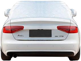 img 1 attached to Tofern Half Size Waterproof Car Cover Top - Sedan XL: Ultimate Protection for Winter and Summer!