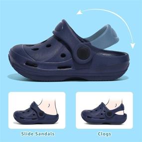 img 2 attached to 👟 STQ Classic Backstrap Toddler Lightweight Boys' Shoes and Clogs for Comfort and Style