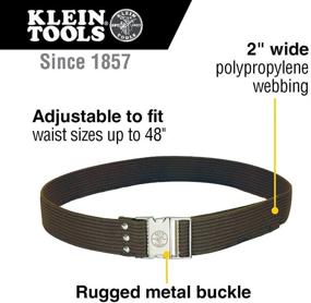 img 3 attached to 🛠️ Klein Tools Adjustable Electrician Tool Belt - 2-Inch Wide, Fits 48-Inch Waist