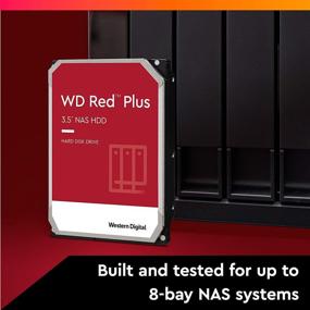 img 2 attached to 📁 WD 4TB Red Plus NAS Internal Hard Drive - 5400 RPM, SATA 6 Gb/s, CMR, 64 MB Cache, 3.5" - WD40EFRX by Western Digital