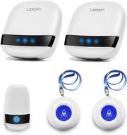 👵 liotoin caregiver pager system with wireless call buttons for elderly senior and patient care at home - 3 waterproof transmitters and 2 plugin receivers logo
