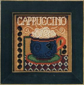 img 1 attached to ☕️ Mill Hill Buttons & Beads 2008 Autumn Cappuccino Beaded Counted Cross Stitch Kit MH14-8202 - Finely Crafted Delight for Creative Enthusiasts