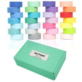 img 4 attached to 🎨 YUKUNTANG Washi Masking Tape Set: Enhance DIY Creativity with 28 Rolls of Decorative Writable Craft Tape