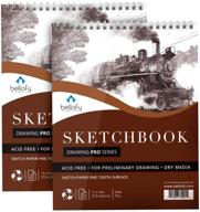 bellofy large sketchbook sketching beginners logo