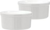 emile henry souffle 8 ounce white logo