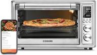 🍗 cosori smart 12-in-1 air fryer toaster oven combo: convection rotisserie and dehydrator, silver - 30l - chicken, pizza, cookies recipe and accessories included! certified for humans логотип