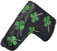 🍀 hifrom golf putter head cover with shamrock embroidery – universally fits all blade putter brands logo