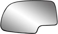 🔍 6 9/16 x 10 1/8 x 10 3/4 driver side mirror glass with backing plate for cadillac escalade, chevrolet avalanche, silverado, gmc sierra, sierra classic, suburban, tahoe, yukon - heated mirror glass logo