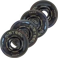 🏒 78a steel revision variant inline roller hockey wheels - suitable for indoor or outdoor use - available in 72mm, 76mm & 80mm sizes logo