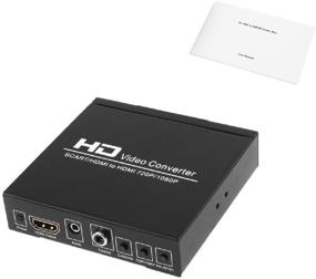 img 1 attached to TNP SCART to HDMI Converter with SCART/HD Switch, Video Scaler, 1080P/720P Upscaler, HDMI Output, AUX Jack, Coaxial Audio