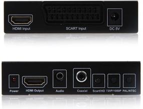 img 2 attached to TNP SCART to HDMI Converter with SCART/HD Switch, Video Scaler, 1080P/720P Upscaler, HDMI Output, AUX Jack, Coaxial Audio