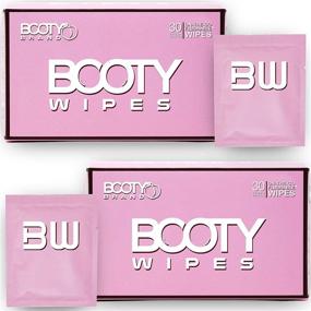 img 4 attached to 🌸 60 Individually Wrapped Flushable Feminine Wet Wipes for Women - Travel Size, pH Balanced with Vitamin E & Aloe Vera - Pink (60 Count)