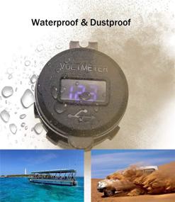 img 1 attached to 🔌 WYMECT Quick Charge 3.0 Dual USB Charger Socket: Waterproof 12V USB Outlet with Voltmeter, Switch - Ideal for Car, Marine, Boat, Motorcycle, Truck, Golf Cart and More!