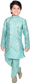 img 4 attached to AHHAAAA Ethnic Boys' Clothing: Sherwani Kurta Pyjama