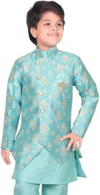 img 1 attached to AHHAAAA Ethnic Boys' Clothing: Sherwani Kurta Pyjama