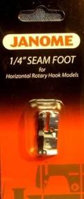 img 1 attached to 🧵 Janome 1/4" Seam Foot for Enhanced Sewing Precision on Horizontal Rotary Hook Models