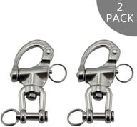 ⚓️ nrc-xrc swivel snap shackle - 316 stainless steel for spinnaker halyard & diving - ideal for sailboats логотип