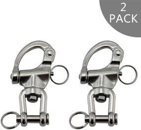 img 4 attached to ⚓️ NRC-XRC Swivel Snap Shackle - 316 Stainless Steel for Spinnaker Halyard & Diving - Ideal for Sailboats