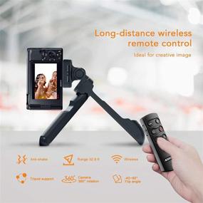 img 3 attached to 📸 AODELAN Mini Shooting Grip and Tripod with Wireless Remote Shutter for Sony ZV-1 A7SM3 A7C A7RIV Alpha 9 7RIV 7RIII 7III RX0II RX100M7 Camera for Enhanced Still Photo and Video Recording, Serving as GP-VPT2BT Replacement