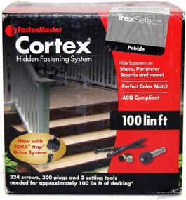 img 4 attached to 🔩 Optimized FastenMaster Cortex 2-1/2" Fastening System for Trex Decking - 100 Linear Feet - Trex Select Pebble Grey