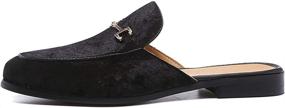 img 3 attached to 👞 Leather Backless Loafers - Leoed Slippers